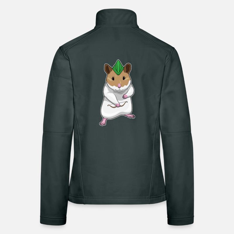 Hamster Bogenschütze Bogen Frauen Softshelljacke