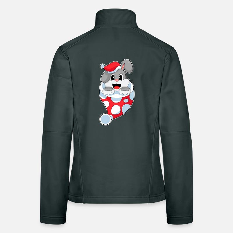 Chaussette de Noël Lapin Veste en tissu softshell Femme