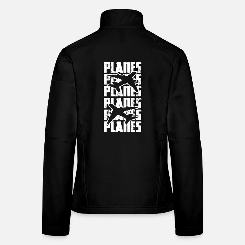 Flugzeuge Frauen Softshelljacke
