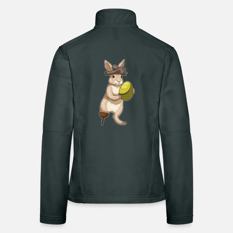Pirate de Pâques Lapin Veste en tissu softshell Femme