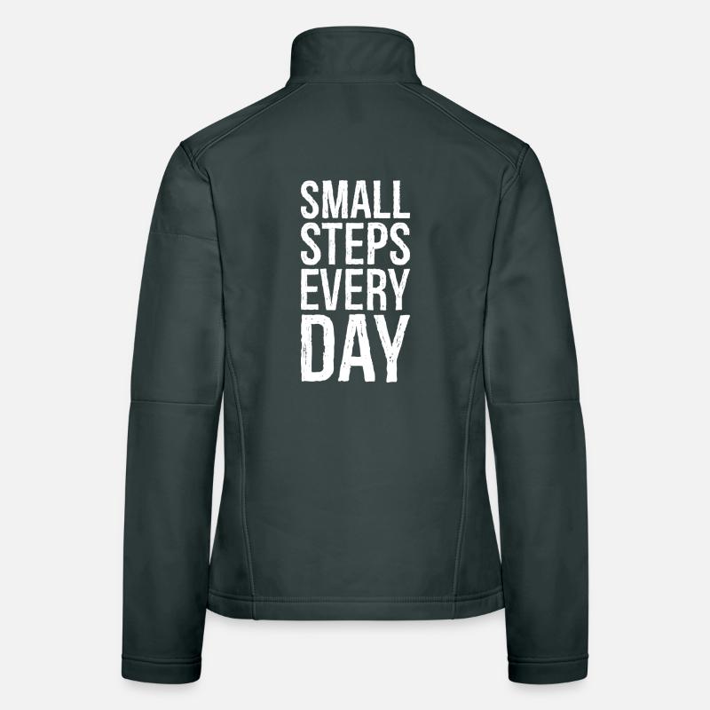 small steps every day Women's Softshell Jacket