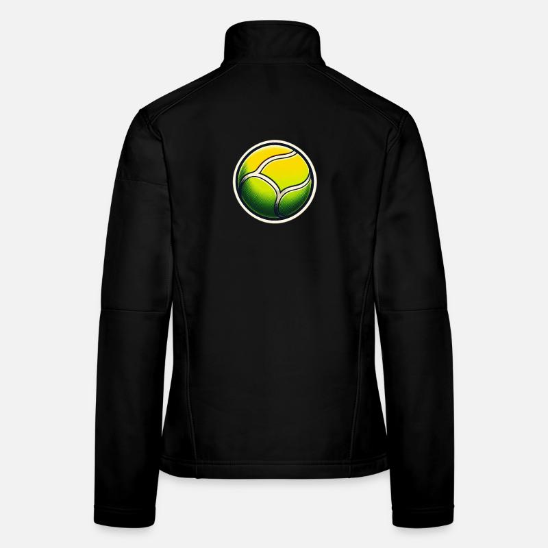 Balle de tennis Vert Jaune Veste en tissu softshell Femme