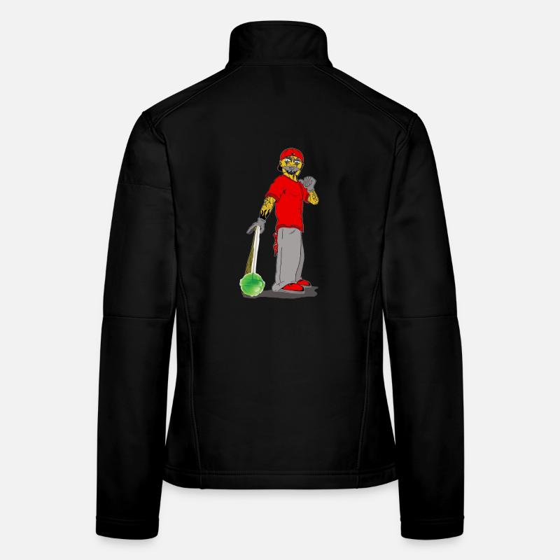 Clown with Sweets - Frauen Softshelljacke - Schwarz
