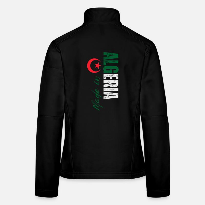 Made in Algeria, vertical design Women's Softshell Jacket