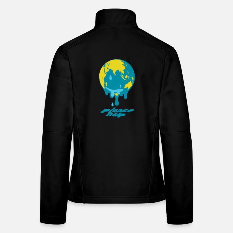 Global Warming Globe Women's Softshell Jacket