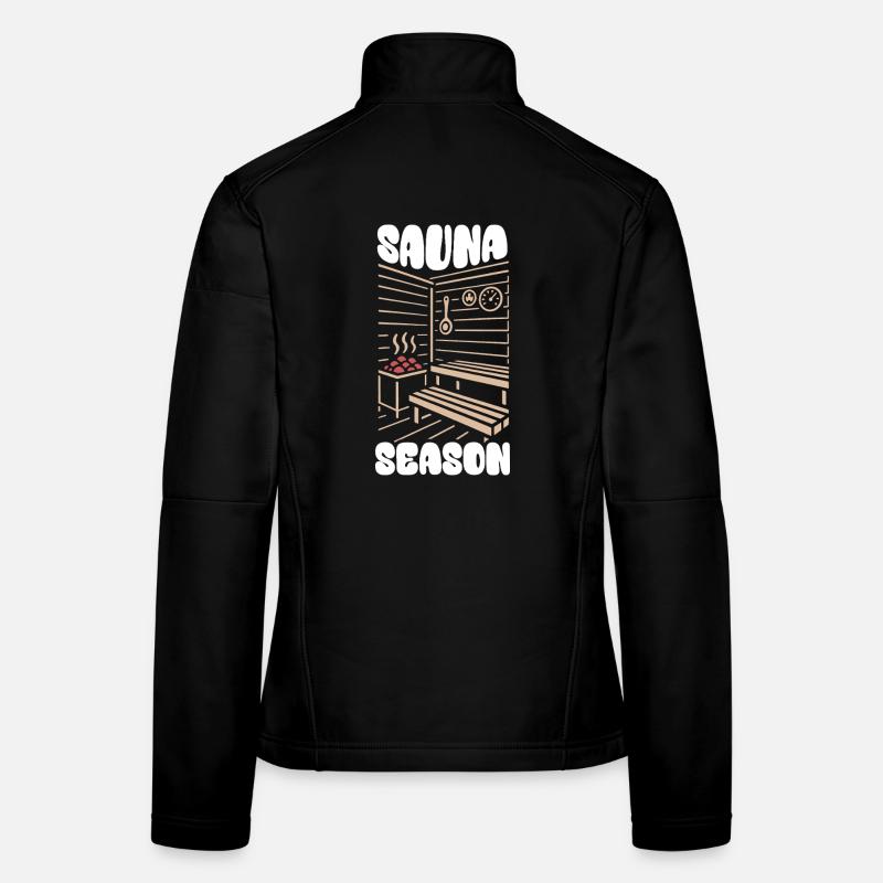 Saison du sauna - Sauna - Dicton Veste en tissu softshell Femme