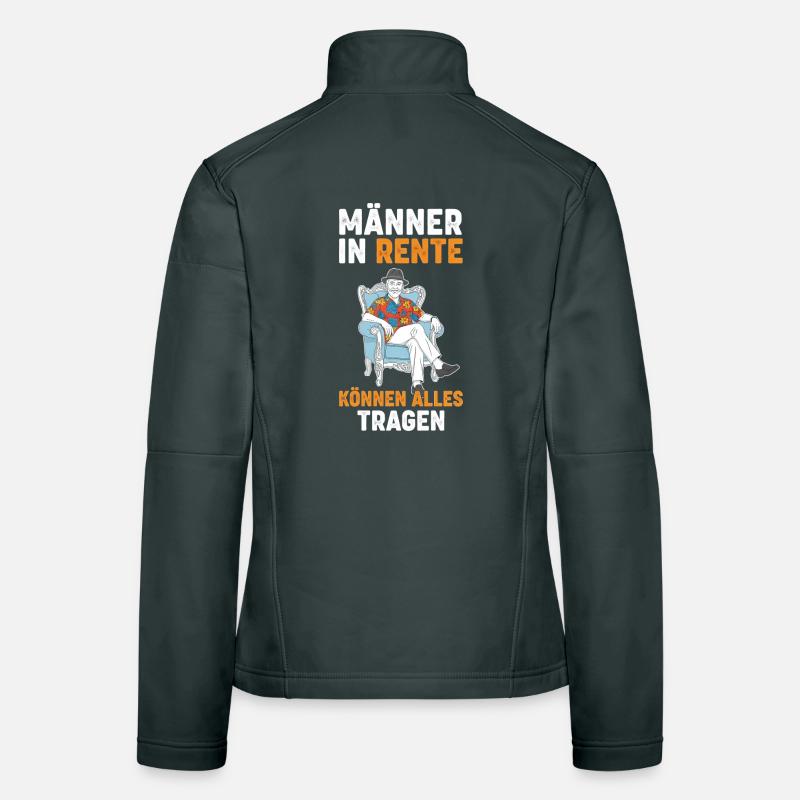 Pension Gift Funny Retirement Saying for Men Women's Softshell Jacket