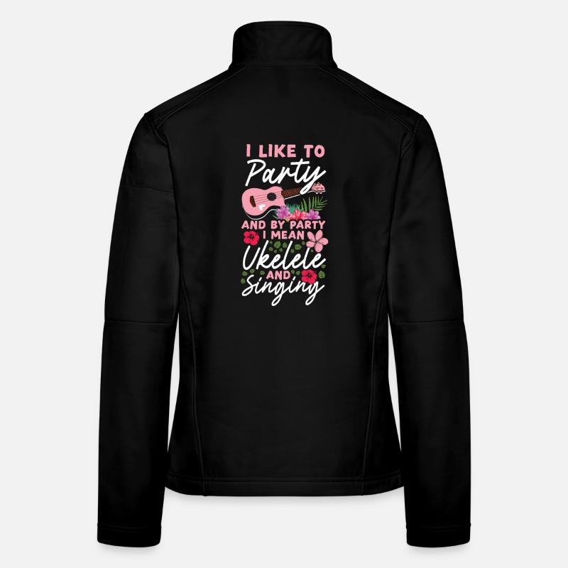 Ukulélé hawaïen ukélé que j’aime Veste en tissu softshell Femme