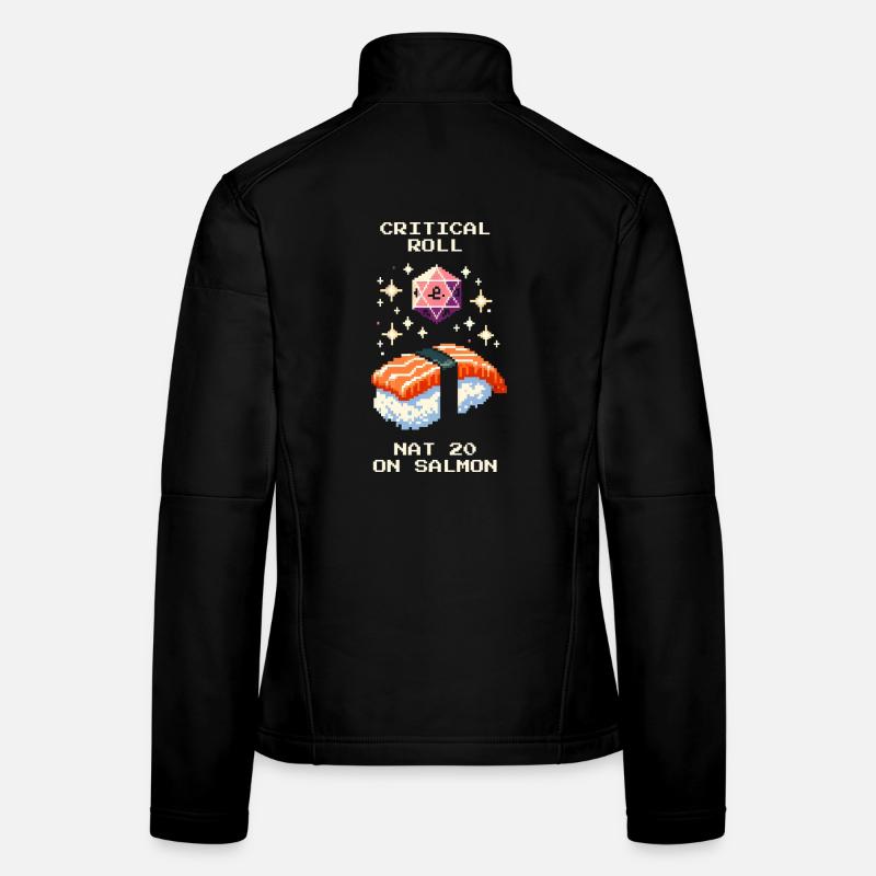 Nat 20 auf Lachs | Sushi Tabletop RPG Frauen Softshelljacke