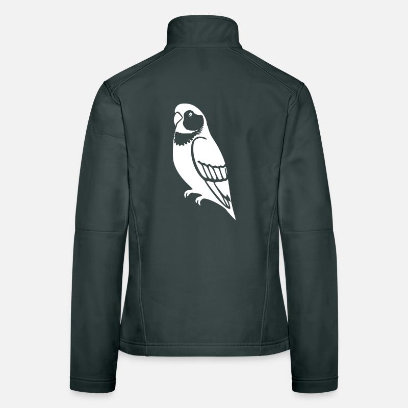Perroquets Oiseau Geshenk Veste en tissu softshell Femme