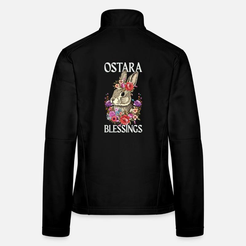 Bénédictions d’Ostara Joyeuse Lapin de Pâques Veste en tissu softshell Femme
