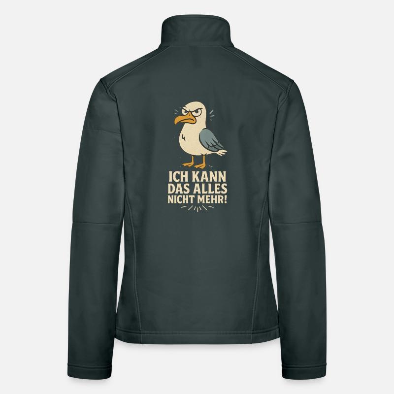 Ich kann das nicht Möwe lustiger Büro Spruch Frauen Softshelljacke