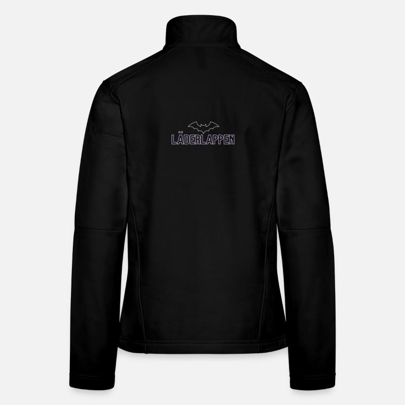 Lila Bat Neon Schriftdesign Frauen Softshelljacke