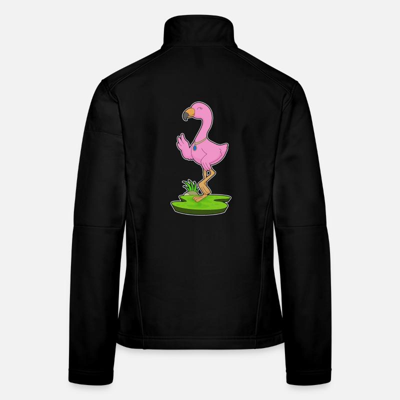 Flamingo Halskette Frauen Softshelljacke