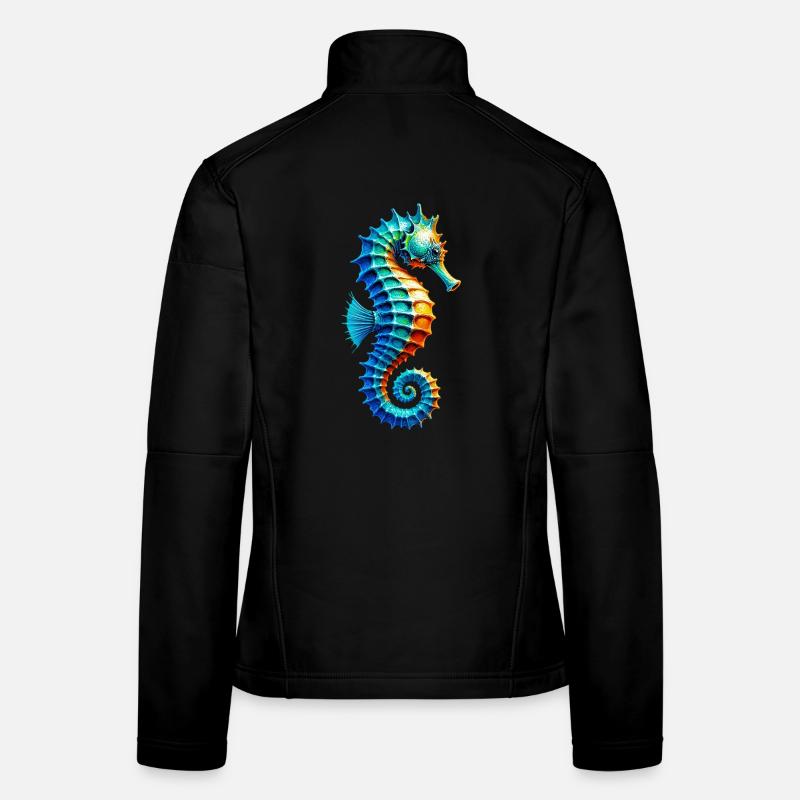 Hippocampe Veste en tissu softshell Femme
