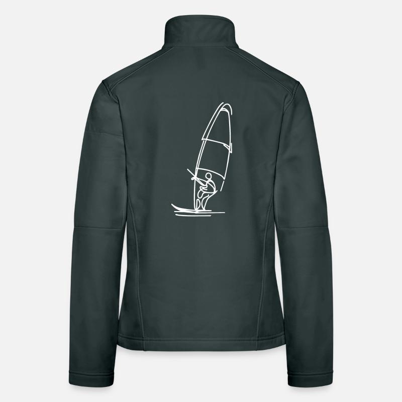 Windsurfing Sketch Women's Softshell Jacket
