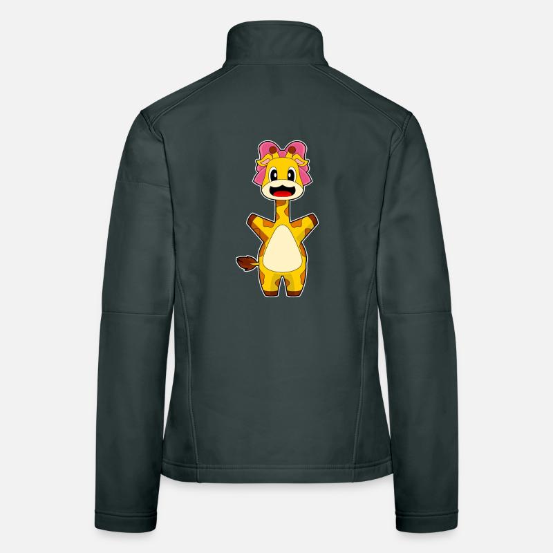 Arc de girafe Veste en tissu softshell Femme