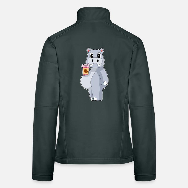 Nilpferd Coffee to go Becher Frauen Softshelljacke