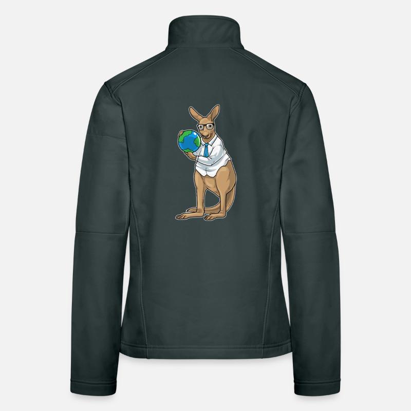 Kangaroo Story Teacher Globe Women's Softshell Jacket
