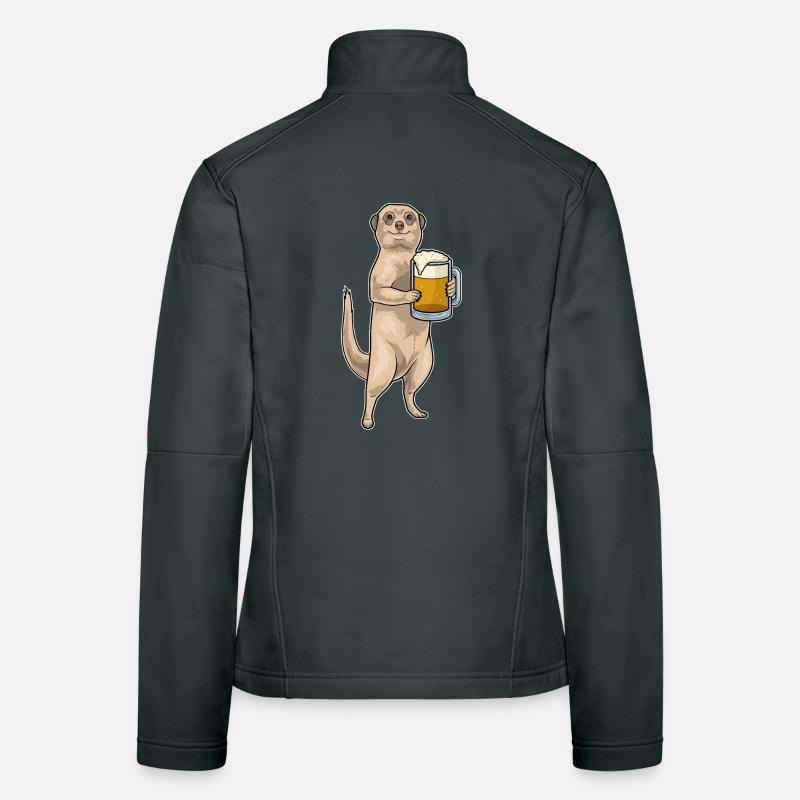 Bière de suricate Veste en tissu softshell Femme