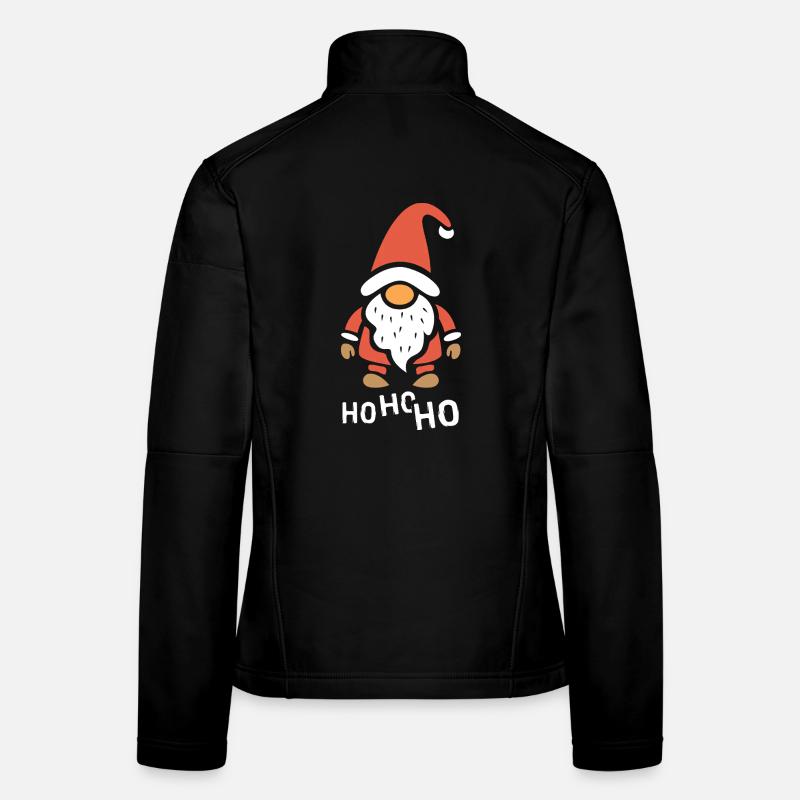 Drôle de gnome de Noël Ho Ho Ho Veste en tissu softshell Femme