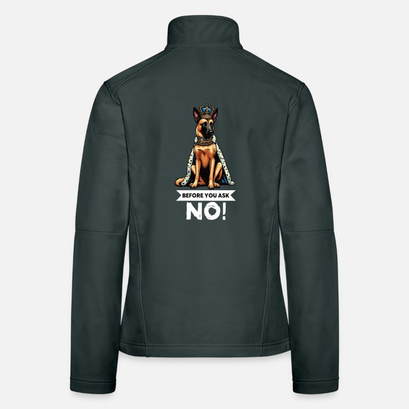 Before You Ask Malinois Belgian Shepherd Dog Women's Softshell Jacket