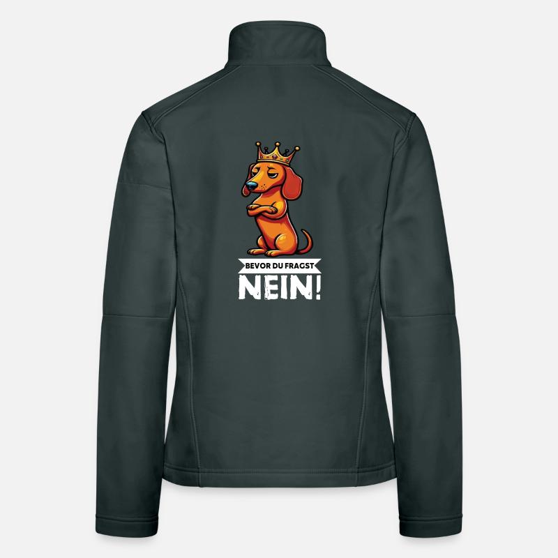 Avant que vous ne demandiez : teckel, propriétaire de teckel, propriétaire de teckel Veste en tissu softshell Femme