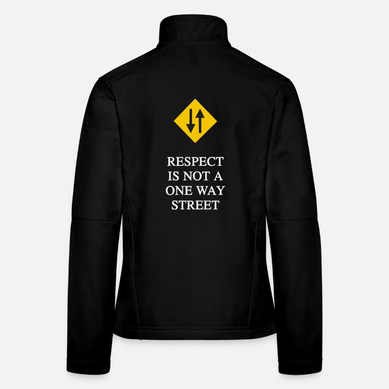 LE RESPECT N’EST PAS À SENS UNIQUE Veste en tissu softshell Femme