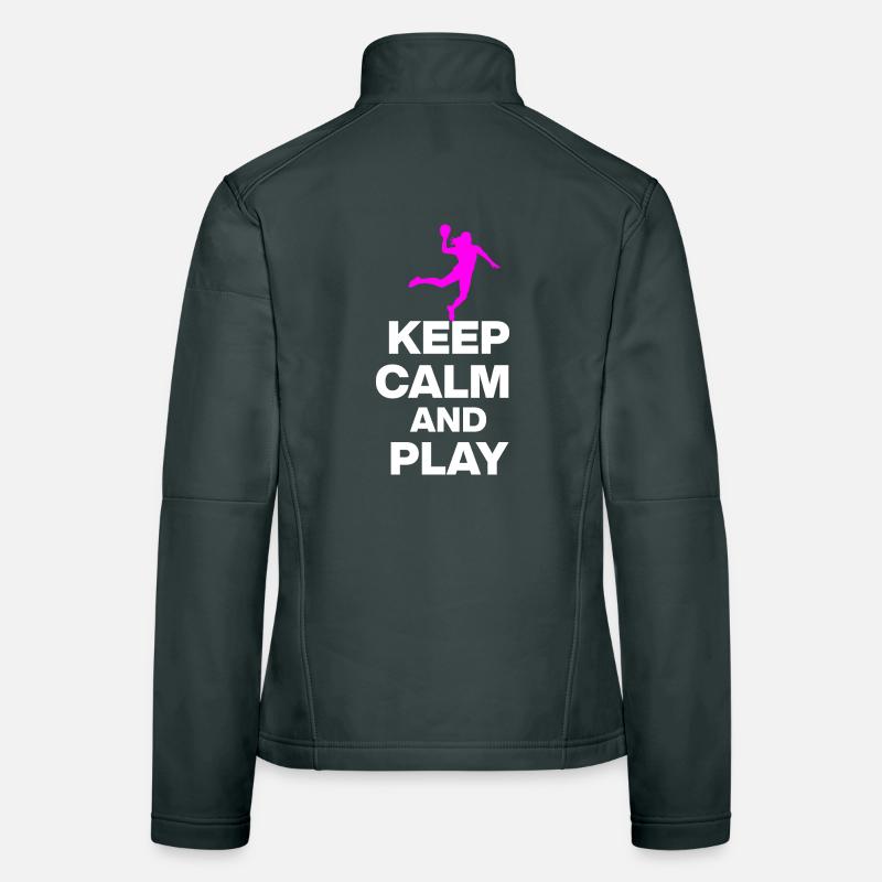 KEEP CALM AND PLAY HANDBALL! EM GESCHENK GERMANY s Frauen Softshelljacke