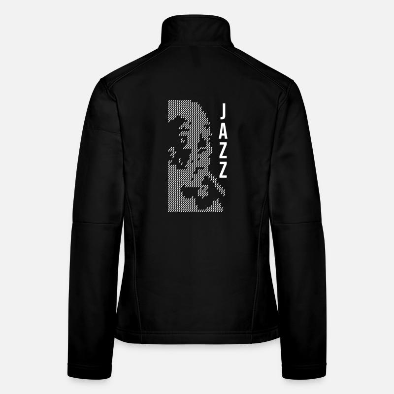 Jazz-Halbton-Porträt Frauen Softshelljacke