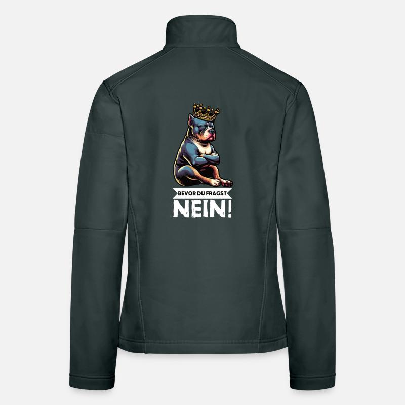Bevor Du Fragst Nein American Bully Bully Pit Frauen Softshelljacke