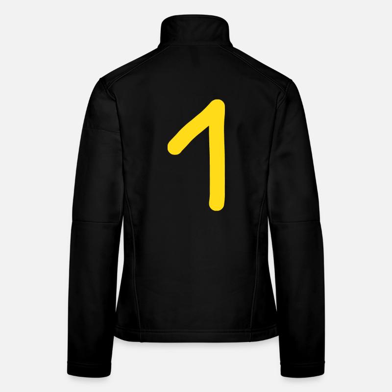 1 Nummer eins Zahl Geburtstag Frauen Softshelljacke