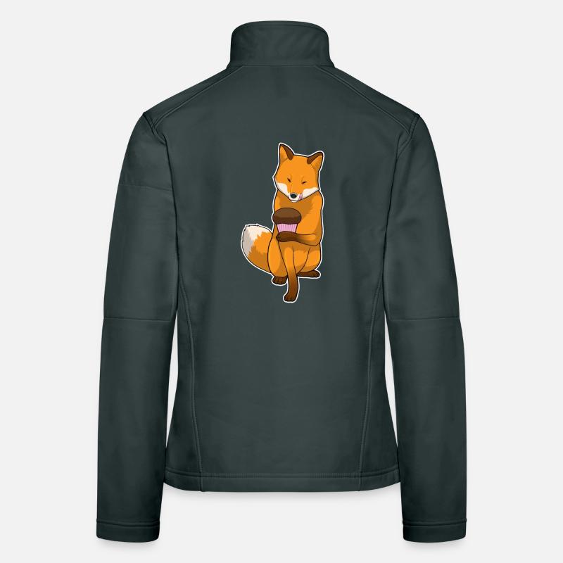 Muffin renard Veste en tissu softshell Femme