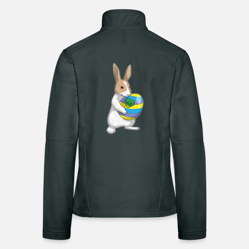 Bunny Easter Pacifier Women's Softshell Jacket