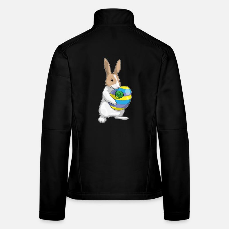 Tétine de Pâques Bunny Veste en tissu softshell Femme