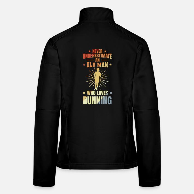 Läufer Großvater Frauen Softshelljacke