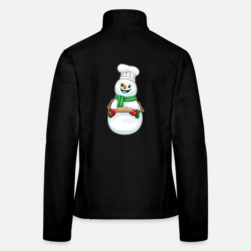 Cuisson de Noël Snowman Veste en tissu softshell Femme
