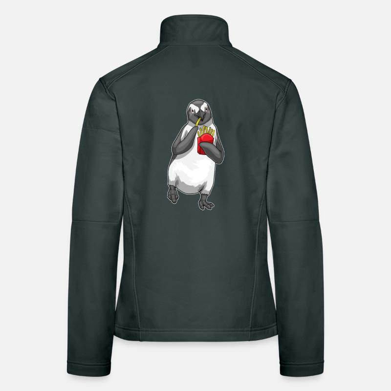 Pingouin frites Veste en tissu softshell Femme