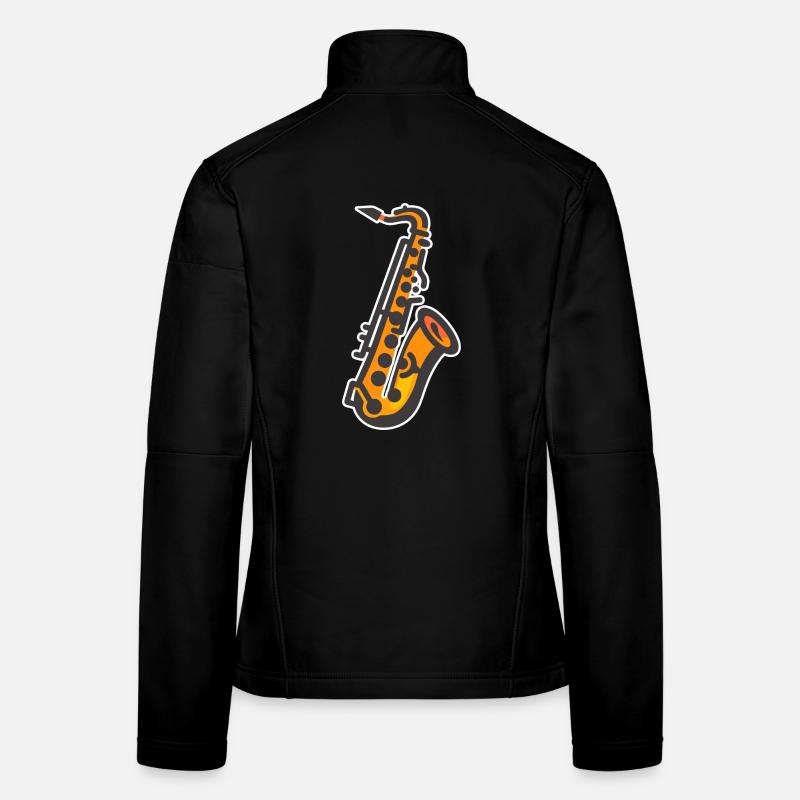 Saxophone Graphics Women's Softshell Jacket