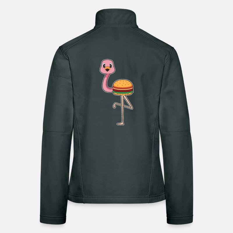 Flamingo Burger Women's Softshell Jacket