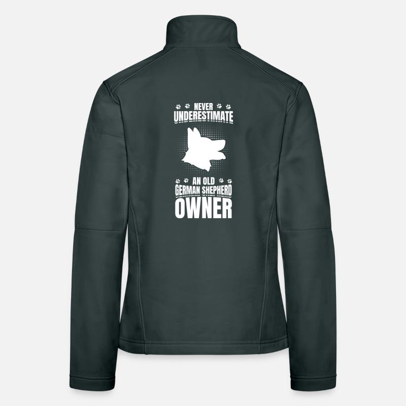 Alter Schäferhund Besitzer Frauen Softshelljacke