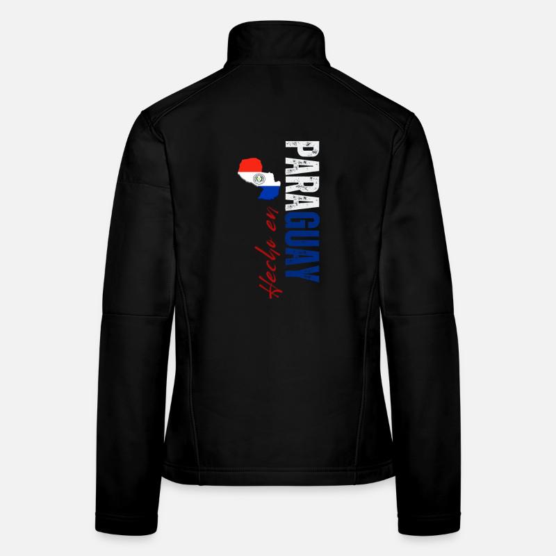 Made in Paraguay, vertical design Women's Softshell Jacket