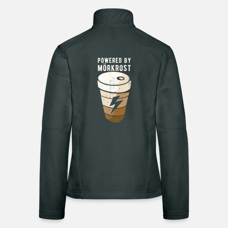 Propulsé par Mörkrost Sweden Coffee Veste en tissu softshell Femme