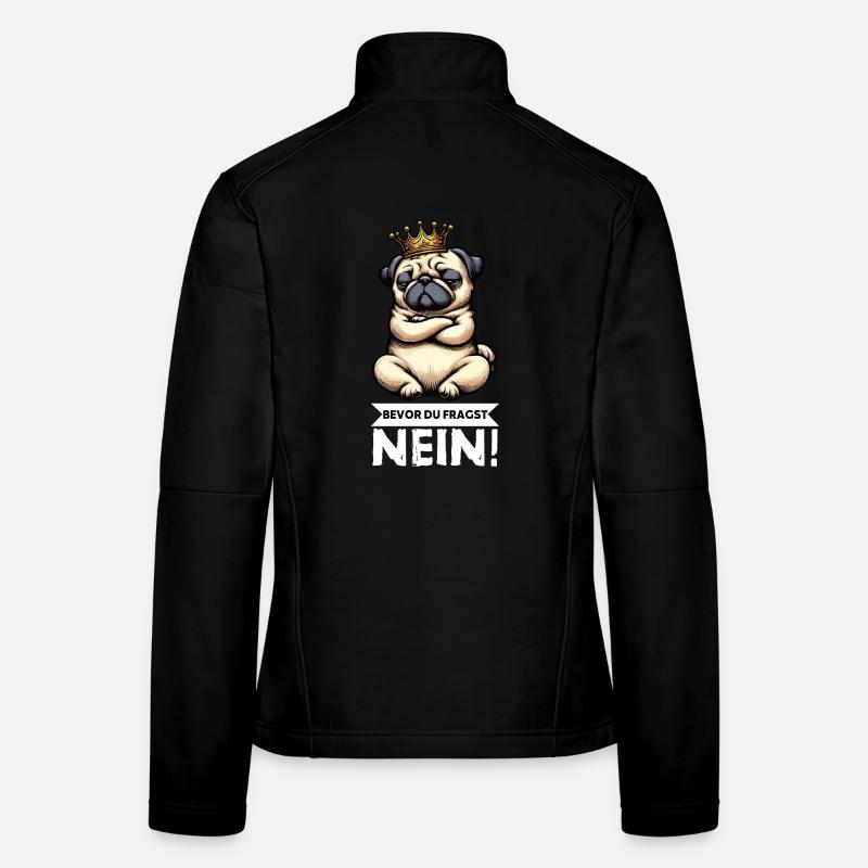 Bevor Du Fragst Mops Möpse Mopsbesitzer Mopshalter Frauen Softshelljacke