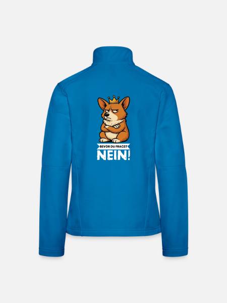 Before you ask: Corgi Corgi Welsh Corgi Corgi Dog - Women's Softshell Jacket - black - Back