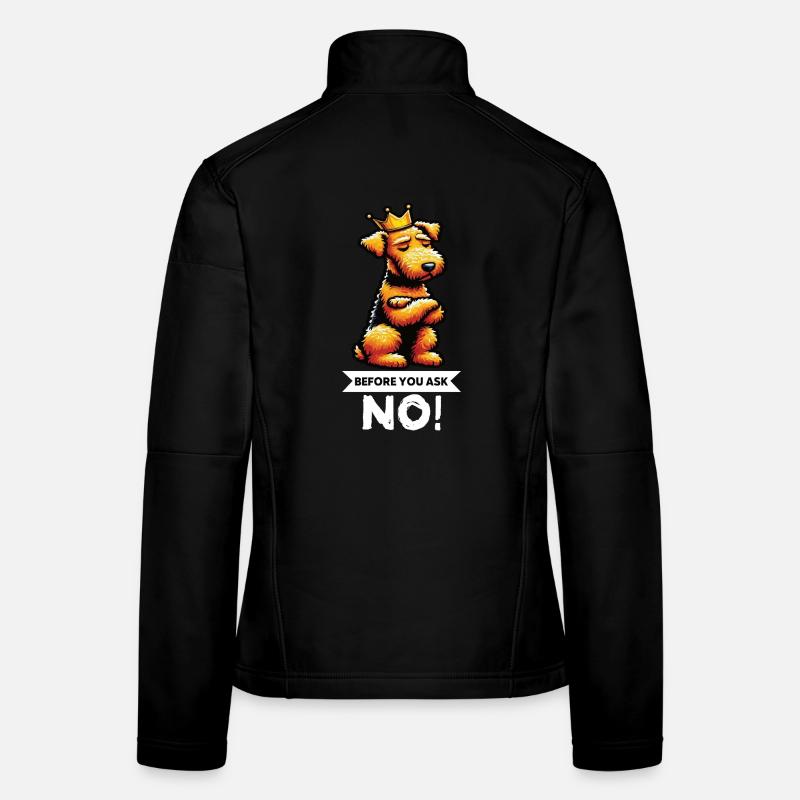 Before You Ask Airedale Terrier Airedales  Frauen Softshelljacke