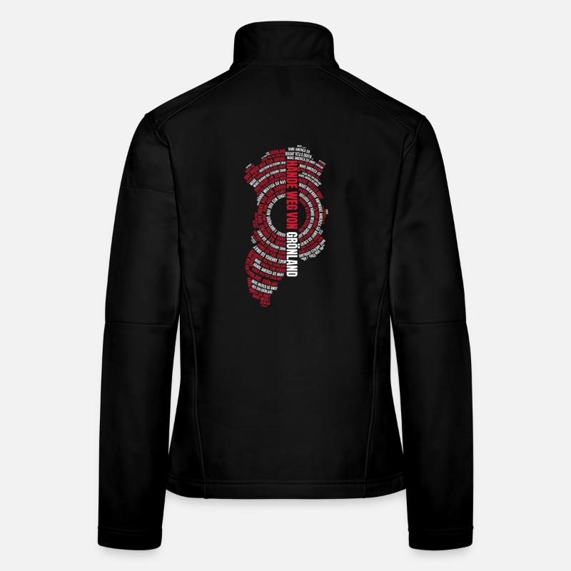 Hände Weg Von Grönland Statement Frauen Softshelljacke