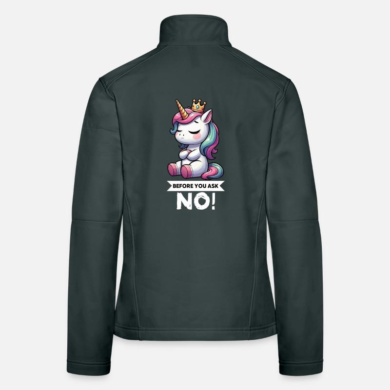 Before You Ask No Einhorn Einhörner Einhornfan  Frauen Softshelljacke