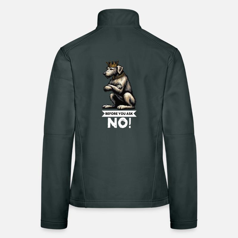 Before You Ask Irish Wolfhound Wolfhound Owner Women's Softshell Jacket
