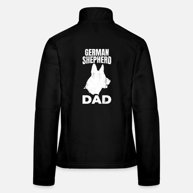 German Shepherd Dad Women's Softshell Jacket